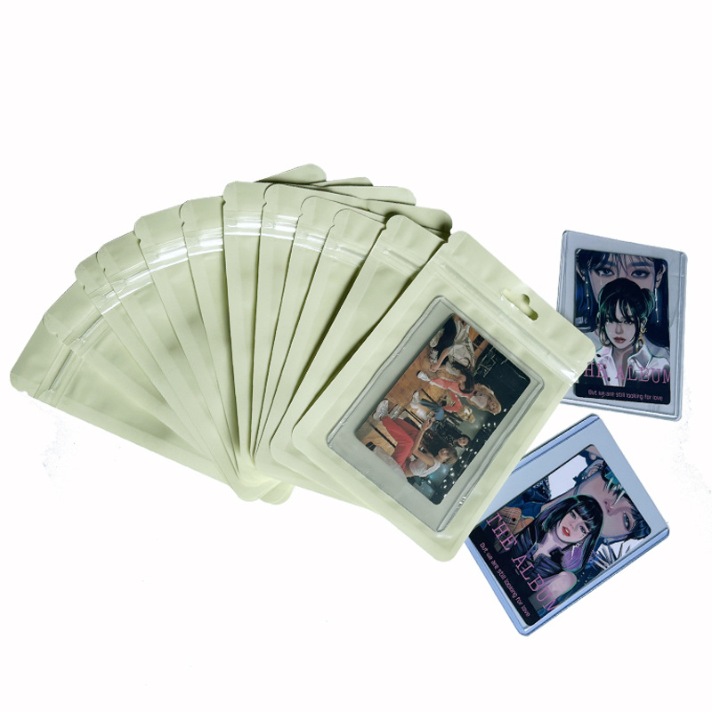 Colorful Plastic Zipper Self seal Bag Hole Reclosable Retail Transparent Packaging Pouch Wholesale LX5376