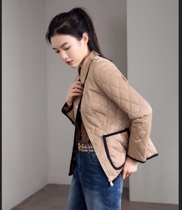 Nowy projekt 2023 moda damska ocieplana bawełną kurtka krótki stylowy płaszcz z kieszenią DM614F260 rozmiar S-XXXL
