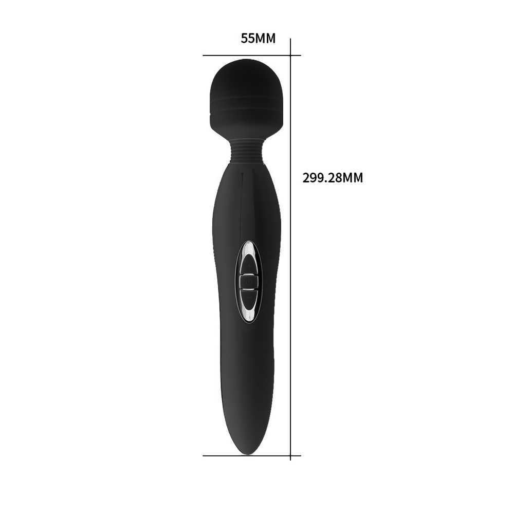 Articoli di bellezza Ricarica USB Forte potenza Magic AV Stick Bacchetta Vibratore le donne Massaggio del corpo Stimolatore del clitoride del capezzolo Giocattoli sexy adulti