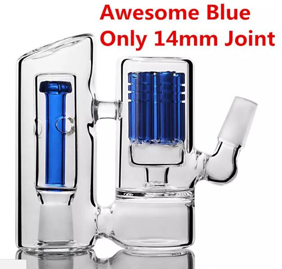 Zware glazen waterpijp ascatcher waterleidingen bong roken collector 14 mm 18 mm asvanger