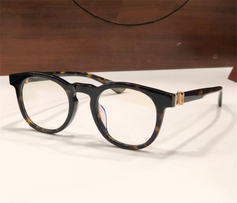 Novo design de moda óculos ópticos de armação redonda 8087 clássico estilo simples e generoso forma versátil com caixa pode fazer lentes de prescrição