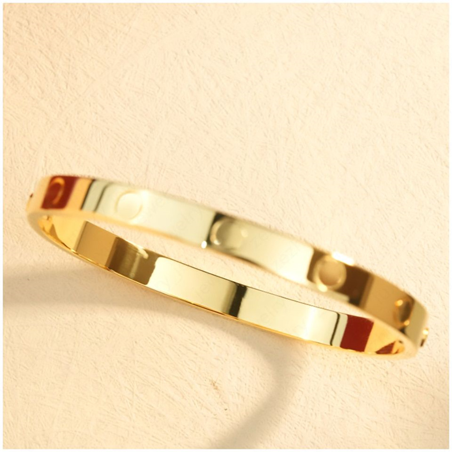 Diamond bracelet for women men's gold bracelets cuff with screwdriver 316L stainless steel plated luxury screw bracelet lover2215