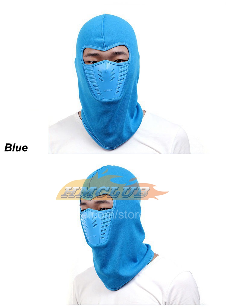 MZZ15 Winter Warm Motorcycle Windproof Face Mask Motocross Face masked Cs Mask Outdoor Warm Bicycle Thermal Fleece Balaclava