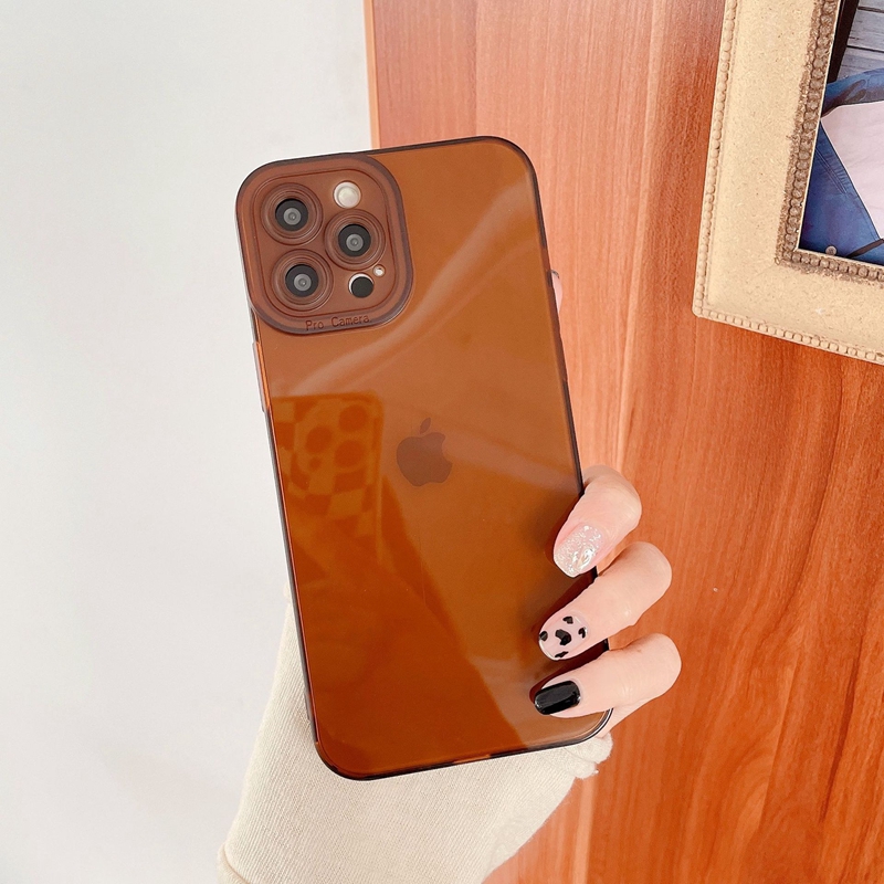 İPhone 14 için saf renkli şeffaf telefon kasası artı 13 12 Mini 11 Pro XS MAX X 8 7 SE XR Silikon Yumuşak TPU Net Kapak Kılıfı