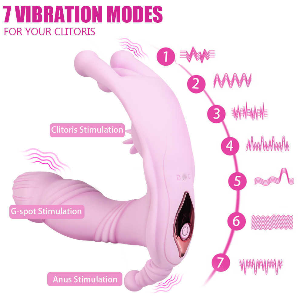 Vibromasseurs Wearable Culotte Chauffage Intelligent Gode Vibrateur 7 Mode Vibration Stimulateur Clitoridien Sex Toys Érotiques pour Femmes 1115