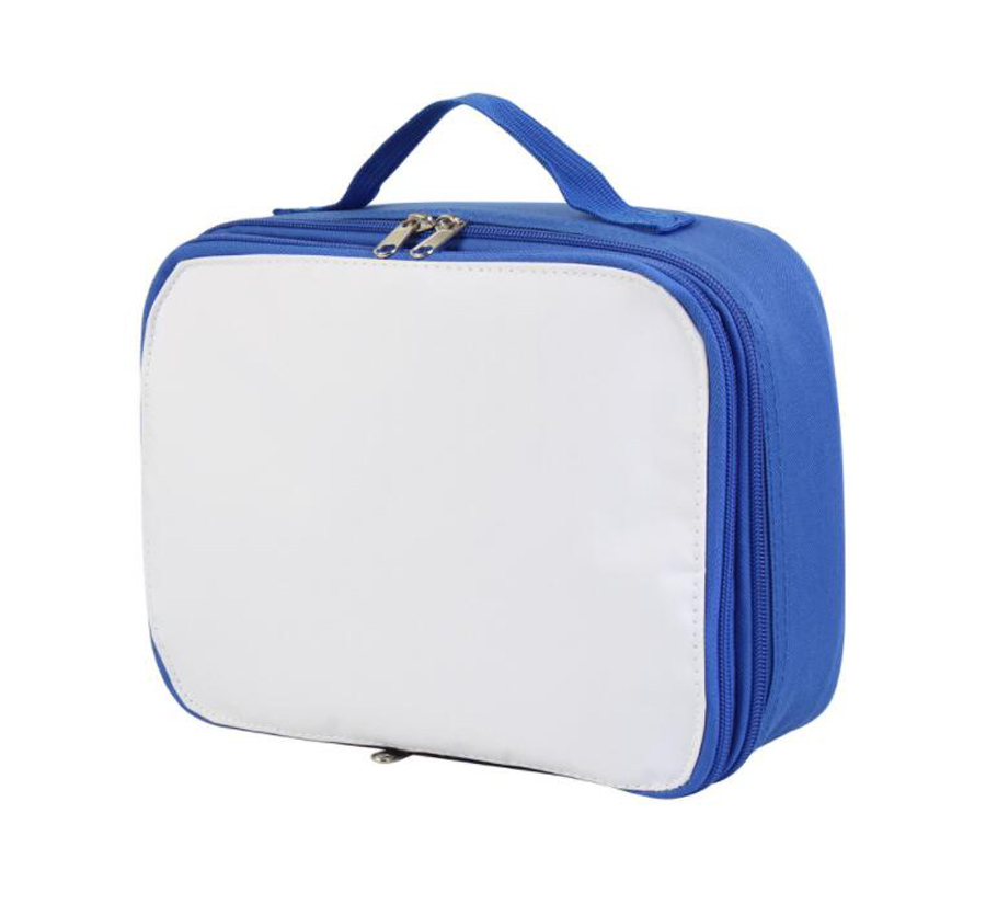 DHLPacks de glace Sublimation Move DIY Blanc Blanc Étudiant Polyester portable expression épaisse Fonds horizontal sac à lunch Sacs isothermes