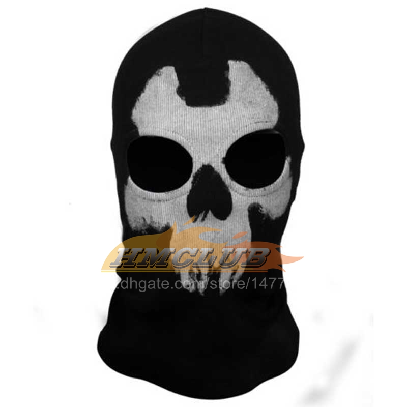 MZZ56 4 Stlyes Motorcycle Ghost Face Mask Skull Balaclava Cycling Full Face Airsoft Game Cosplay Mask for Outdoor Sports