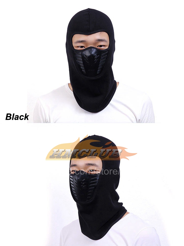 MZZ15 Winter Warm Motorcycle Windproof Face Mask Motocross Face masked Cs Mask Outdoor Warm Bicycle Thermal Fleece Balaclava