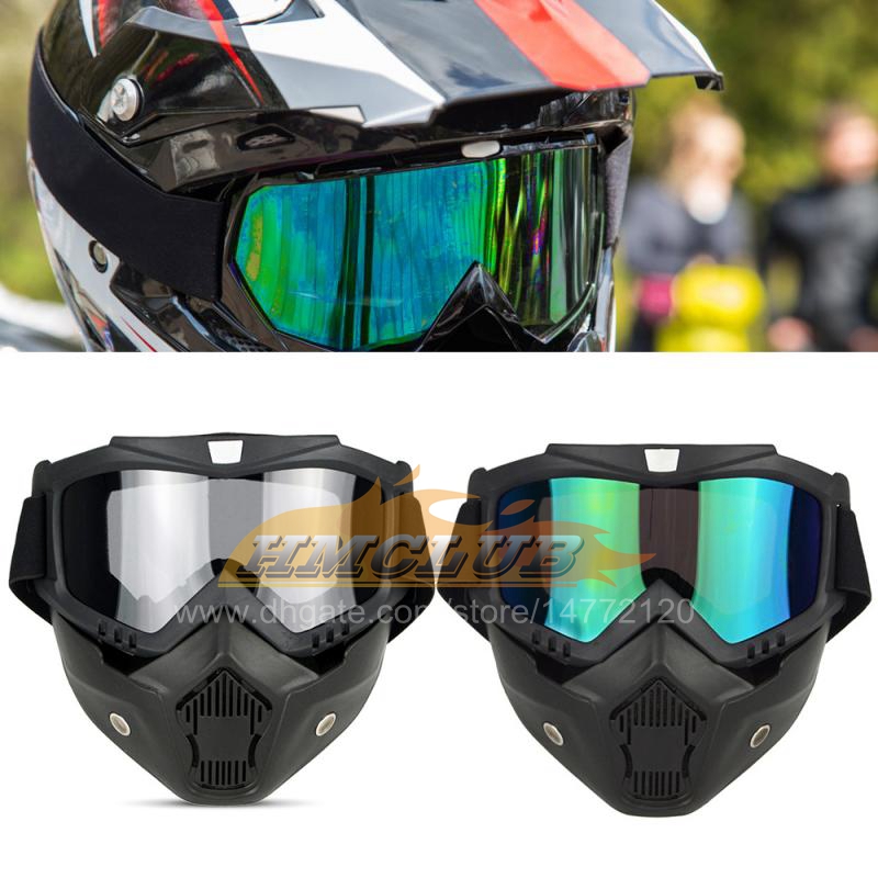 MZZ24 Winter Warm Motorcycle Riding Goggles Riding Mask Anti-fog Anti-UV Windproof Face Mask Snowmobile Goggles Riding Accessories