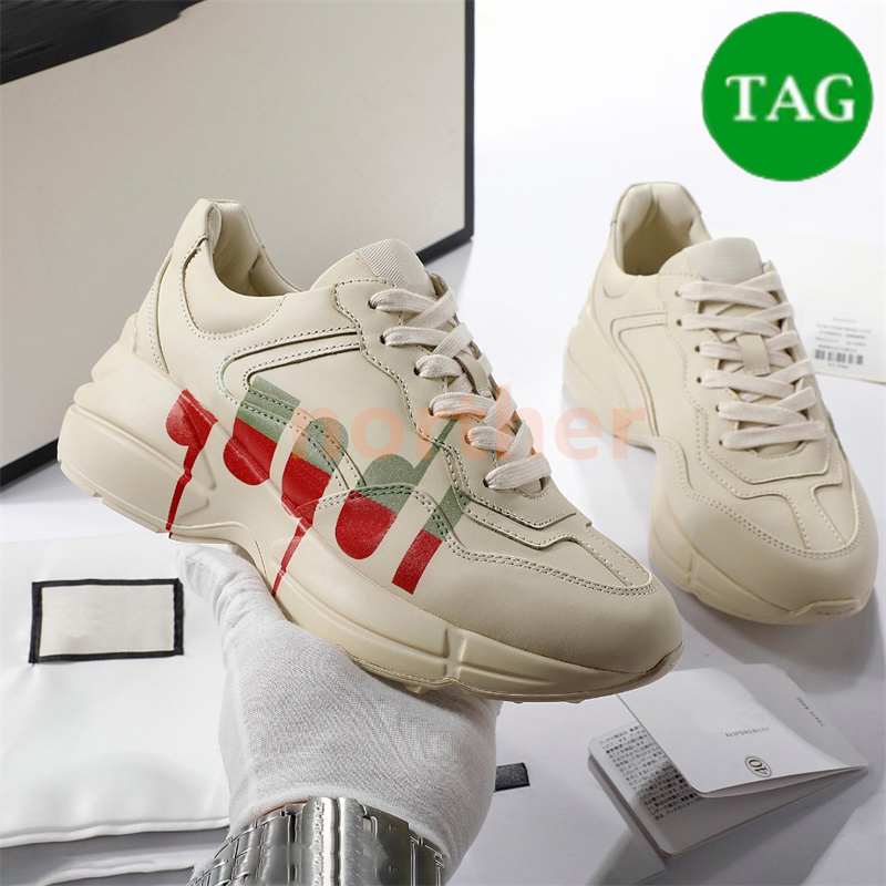 HEISSE Freizeitschuhe Love Parade Rhyton reflektierender klobiger Leder-bedruckter Sneaker, ineinandergreifender Mausmund bedruckt, marineblau, weiß, rosa, Leinwand, rot, khakifarben, Herren-Damen-Sneaker