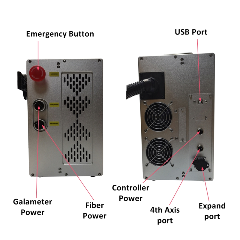 Máquina de marcado láser de fibra Raycus de 50W, grabador láser MAX de 30w, tarjetas de Metal, máquina de grabado de oro y plata de acero inoxidable