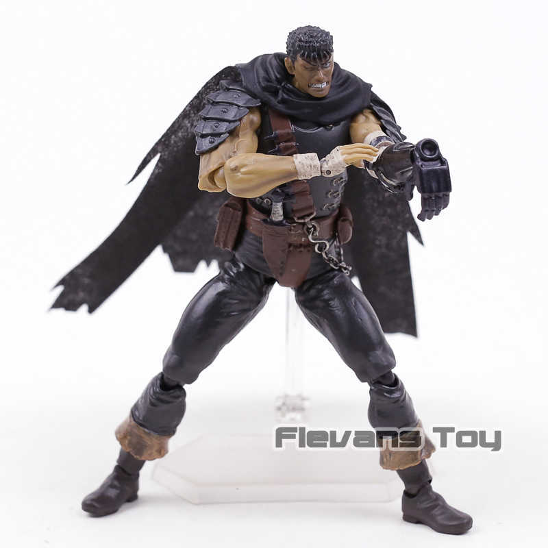 Action Toy Figures Figma 359 Berserk Guts Black Swordsman Ver PVC Action Figure Model Doll Toy Colletible Figurals T230105