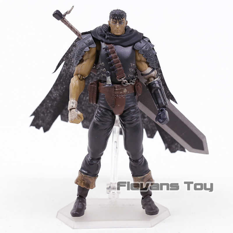 Action Toy Figures Figma 359 Berserk Guts Black Swordsman Ver PVC Action Figure Model Doll Toy Colletible Figurals T230105