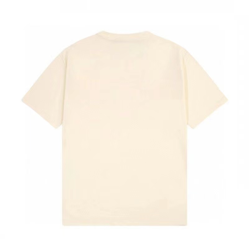 Herr t-shirts designer mode kort ￤rm ren bomull andas med h￶g version gata casual par samma stil kl￤der