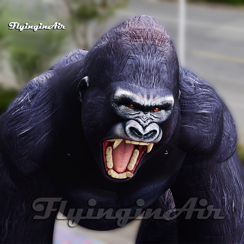 Large Inflatable King Kong Model Giant Strong Black Gorilla Balloon For Park Decoration