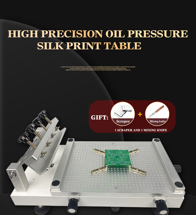 Siebdruckmaschine Upgrade Öldruck-Rotleimdrucker 28 x 40 cm Chip-Reparatur-Lötpastendrucker mit Lötmischer