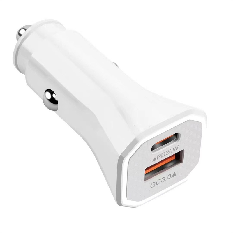 Caricabatterie auto Dual Ports Carica rapida USB C 38W Tipo C PD Caricabatterie USB veloci iPhone Xiaomi huawei Caricabatterie telefoni cellulari Samsung con scatola