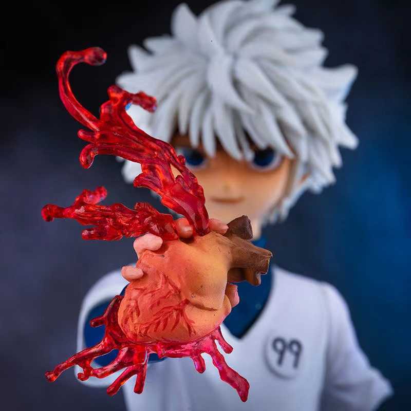 Eylem Oyuncak Figürleri Avcı X Hunter Anime GK Killua Zoldyck 27cm Figma Eylem Şekil PVC Dekorasyon Model Bebek Oyuncaklar Doğum Günü Hediyeleri T230105