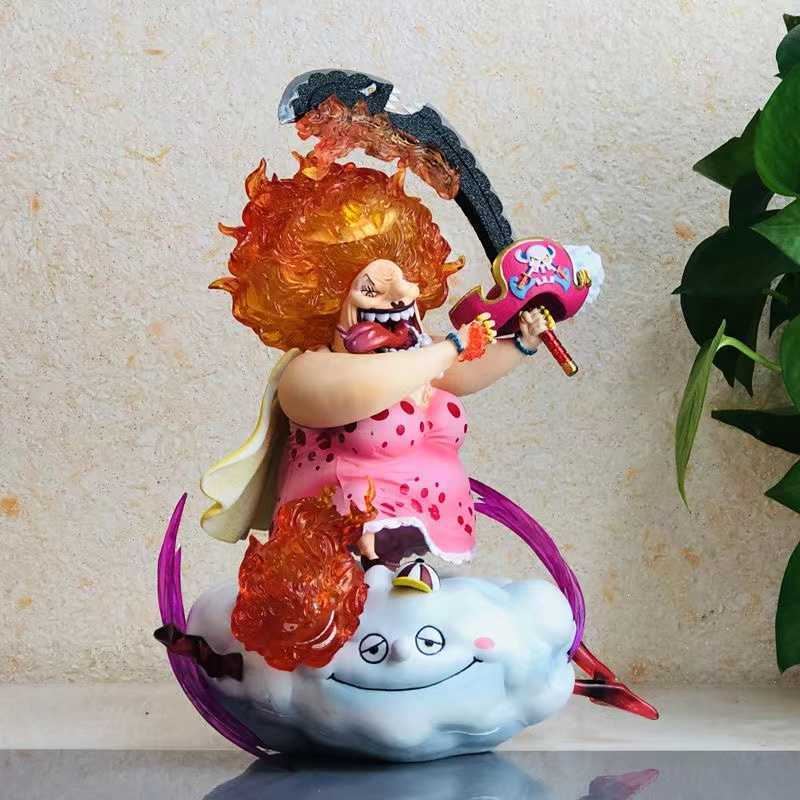 Actie speelgoedcijfers één stuk figuur 28 cm GK grote moeder Charlotte Linlin anime Figuur vier keizers Actiefiguur Collectible Model Toys Birthday Gifts T230105