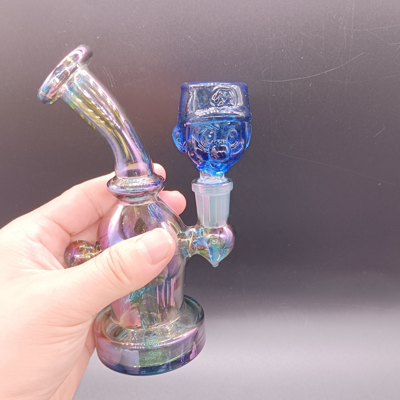 Blue Toned Glass Bowl for Water Bong Pipes Bubbler Male 14mm 28mm Smoking Accessories