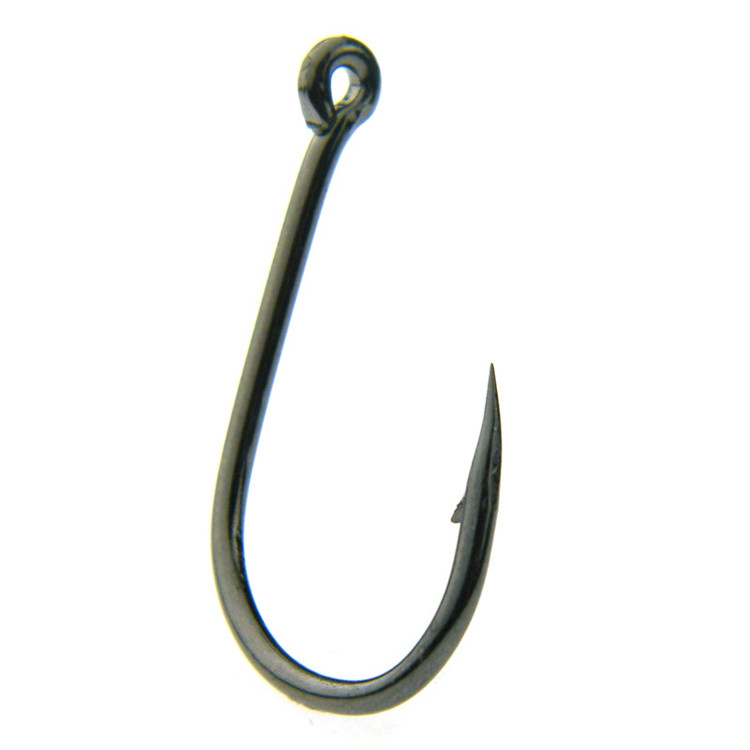 10 Sizes Mixed 3#-12# Black Ise Hook High Carbon Steel Barbed Hooks Fishhooks Asian Carp Fishing Gear / Box W-1