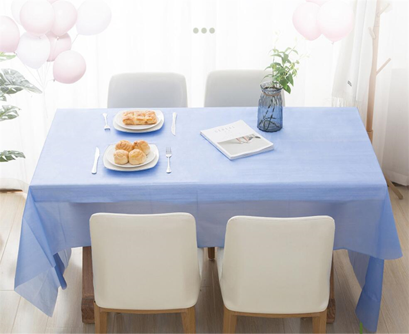 54 x 108 in Disposable Table Cover Multicolor Plastic Tablecloth Color Party Supplies Hotel Home Birthday Decor