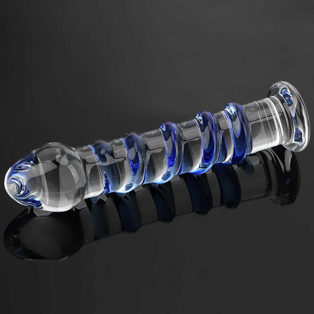 Olo Crystal Glass Dildos Female Masturbator Large Realistic Dildo Erotic Anal Butt Plug g Spot Sex Toys for Wo_voghion.com