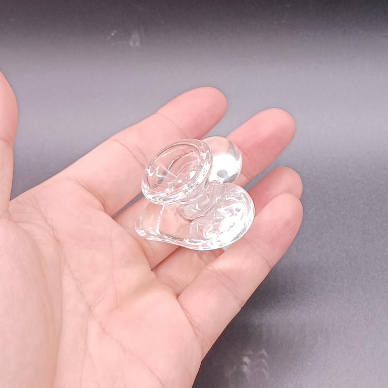 Clear heart shaped glass bowl for water pipe men's 14mm hood smoking accessories reusable water hood glass bowl