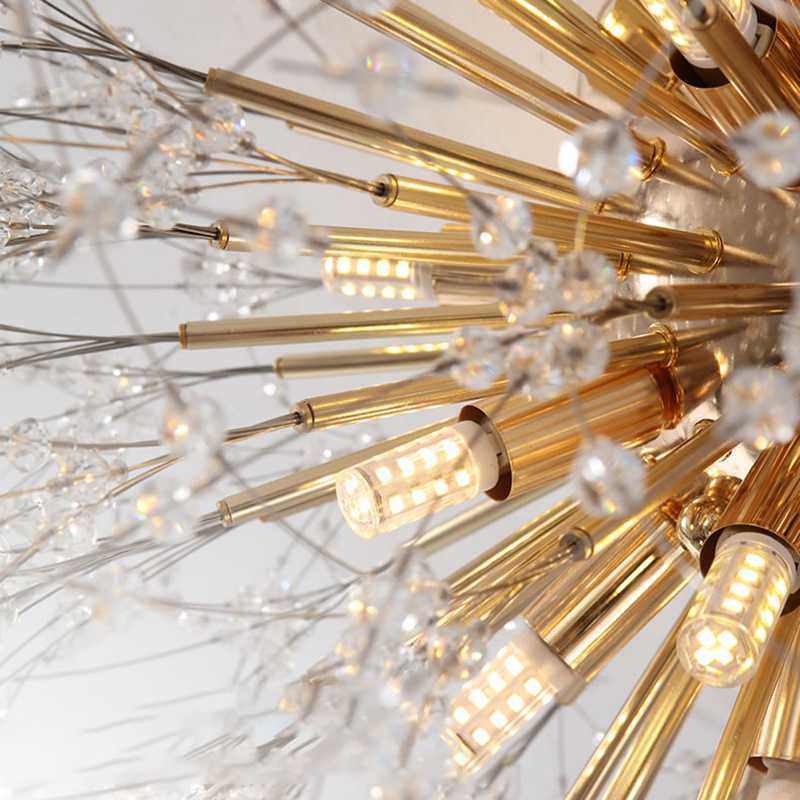 Chandeliers Modern Dandelion Crystal Light Decorative Led Ceiling Lamp For Living Dining Room Home Corrido Cloakroom 0106