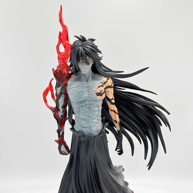 Action Toy Figures 29cm Bleach Ichigo Kurosaki Anime Figur Final Getsuga Tenshou Action Figure Bleach Figurinsamling Modell Doll Toys Gifts T230105