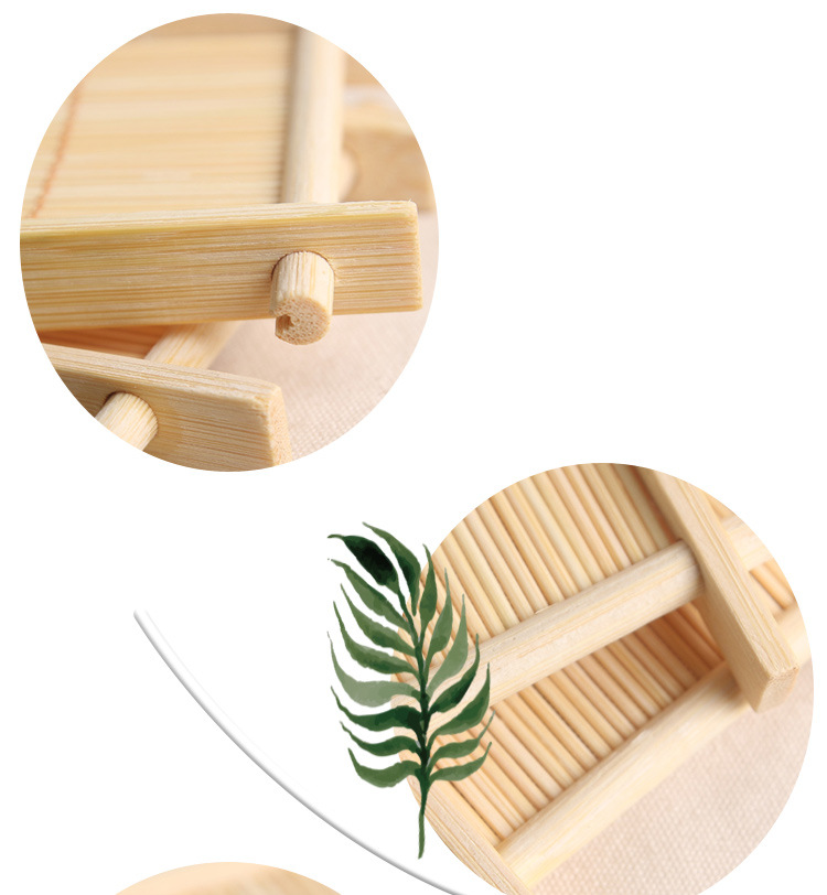 Tvålrätter grön bambu fyrkantig form kort bambuhållare handgjorda tvål-skål bad leveranser 0106