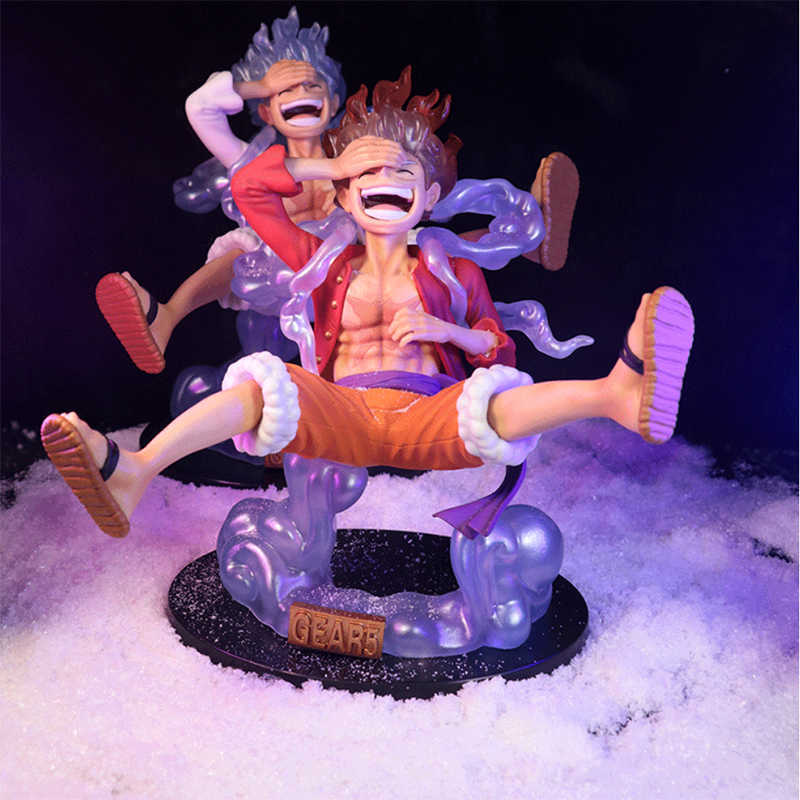 Actie speelgoedcijfers 17 cm anime één stuk figuur luffy versnelling 5 actie figuur zon god luffy nika pvc actie figurine standbeeld collectible Model Doll Toys T230105