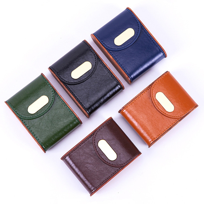 Latest Colorful PU Leather Natural Wooden Cigarette Case Dry Herb Tobacco Stash Cases Holder Portable Storage Box Smoking Container DHL