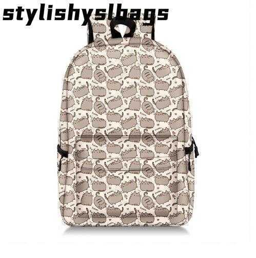 حقائب المساء الأكياس المسائية Pusheen Cat Printpack Backpack anime Kaii Bag Backbag Backback Nylon Travel Rucksacks Cartoon School Ba290s