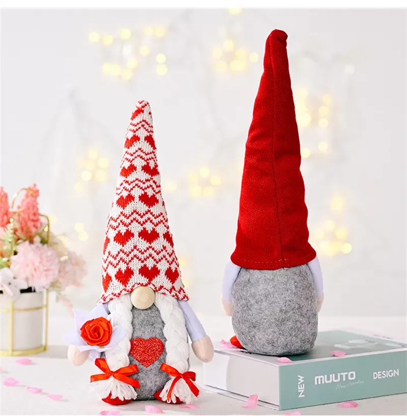 Party Gifts Faceless Gnome Boyfriend Girlfriend Valentine Day Present Wedding Anniversary Office Home Tabletop Decoration New