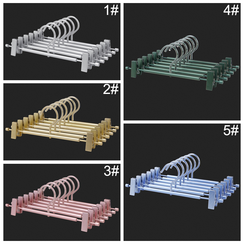 Metal Trousers Rack Non-slip Underwear Hanger Traceless Underpants Hangers With Clips Clothing Store Bra Showing Stand Perchero Metalico Para Pantalones