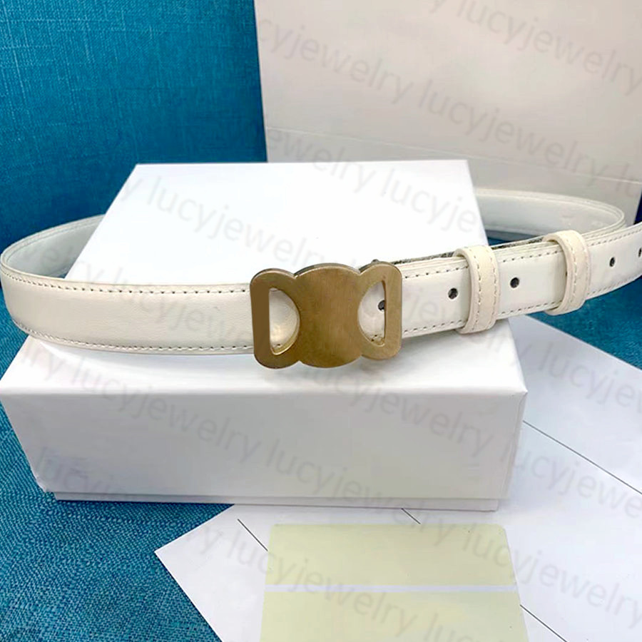 Cinturón de mujer de lujo para mujer, cinturones estrechos, hebilla clásica de cuero genuino dorado, es de ancho, 2,5 cm, U7SR