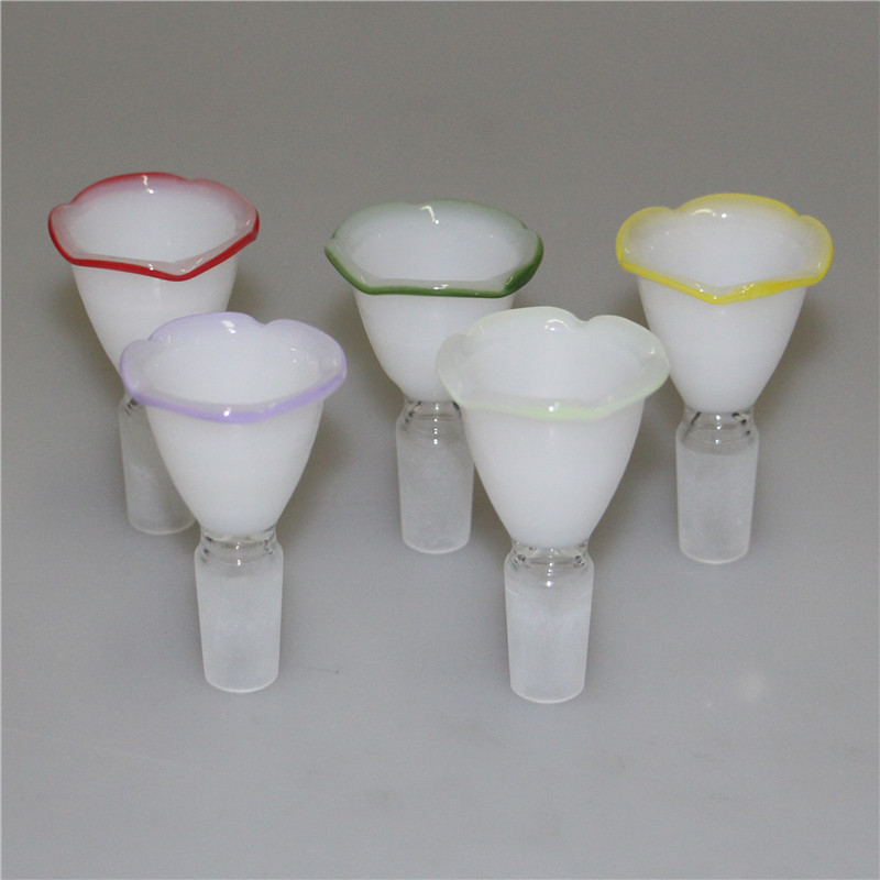 14mm Male Flower Glass Hookahs Bowls For Tobacco Bong Bowl Piece Water Bongs Dab Oil Rigs Smoking Pipes