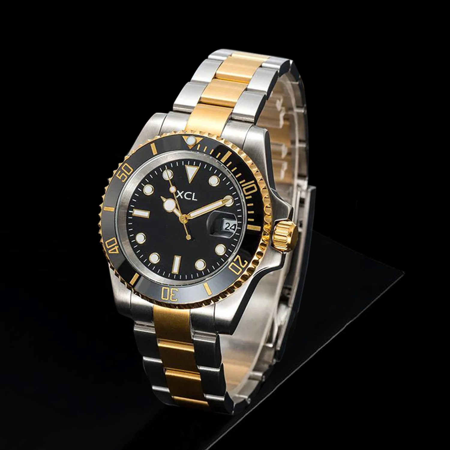Homem relógio luxuoso relógios 41mm data mens designer relógio cerâmica moldura mão automática 2813 movimento relógios safira 904L Stainles272M