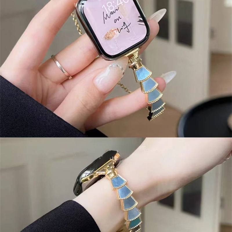 Apple Watch Band Ultra 49mm 40mm 38mm 44mm 45mm 42mm 고급 여성 선물 벨트 브레이슬릿 Correa Iwatch 시리즈 8 7 6 4 SE 3