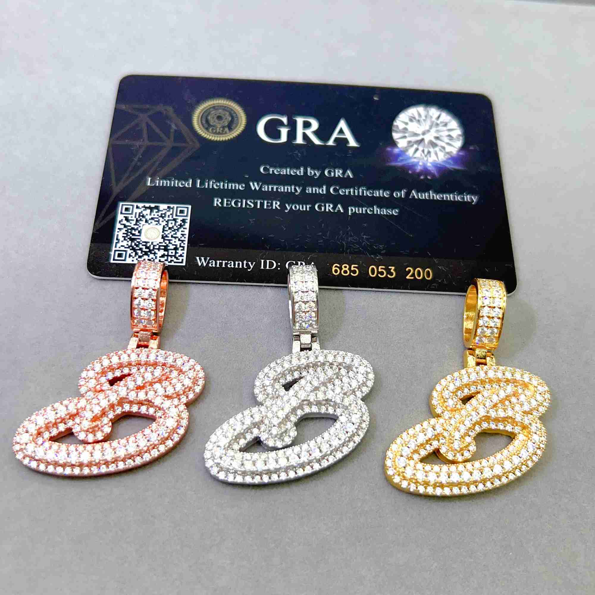 Pass Diamond Tester Fashion Jewelry Pendants Charms Silver 925 Sterling Vvs Moissanite Pendant251J