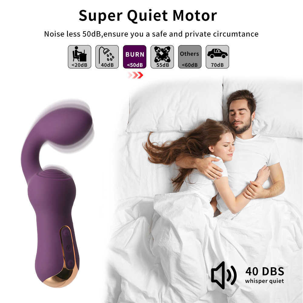 Компания красоты Licklip мощный 2 в 1 женский вибраторный стимулятор av Stick g-spot massager мастурбатор фаллоимитатор сексуальная игрушка