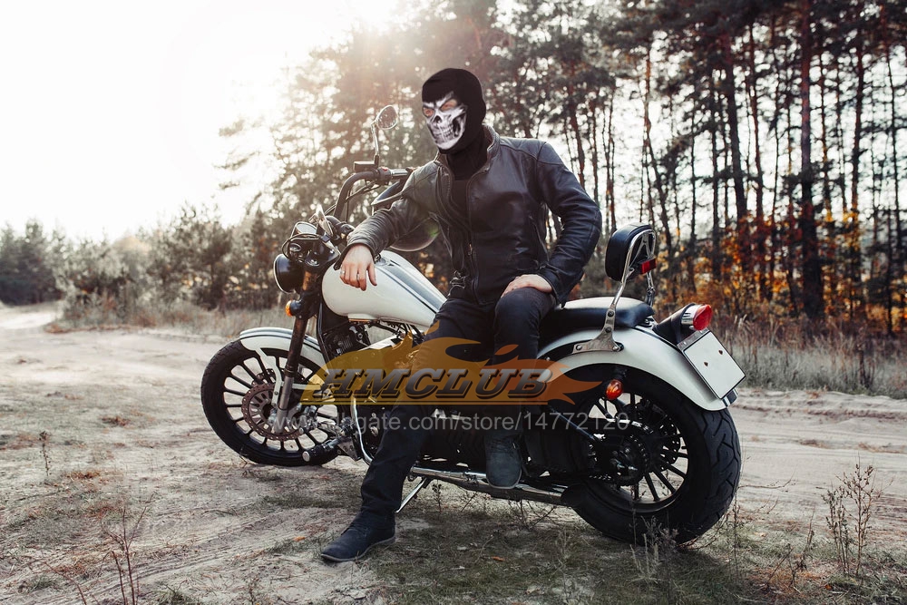 MZZ41 Motorcycle Balaclava Skull Ghost Skeleton Hat Tactical Army Airsoft Military Moto Motorbike Motocross Riding Full Face Mask Caps