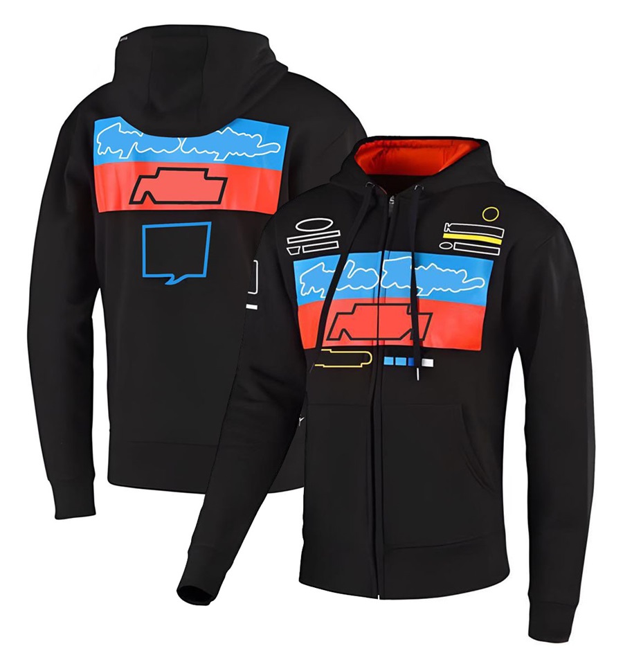 Autumn and Winter Motorcycle Riding Hoodie Moto Racing Team Rider Zipper Sweatshirt Fashion Warm Motocross Hoodies Men's Jacket