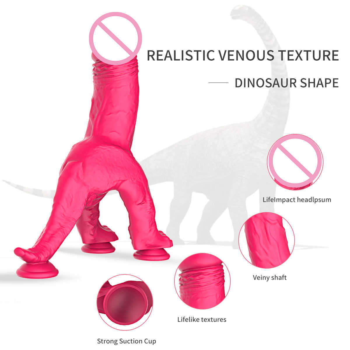 Articoli di bellezza New Monster Dragon Dildo Colore Giocattoli in silicone Dinosauro realistico Pene finto Supporto fantasia adulti Masturbazione sexy