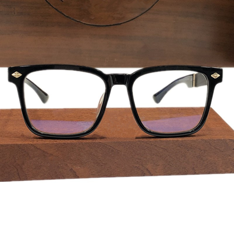 2023luxury Cretro-Vintage 925S Солнцезащитные очки рамки унисекс Big Square Fullrim56-18-150 Модные ацетаты для зрительных категорий для очков рецепта.