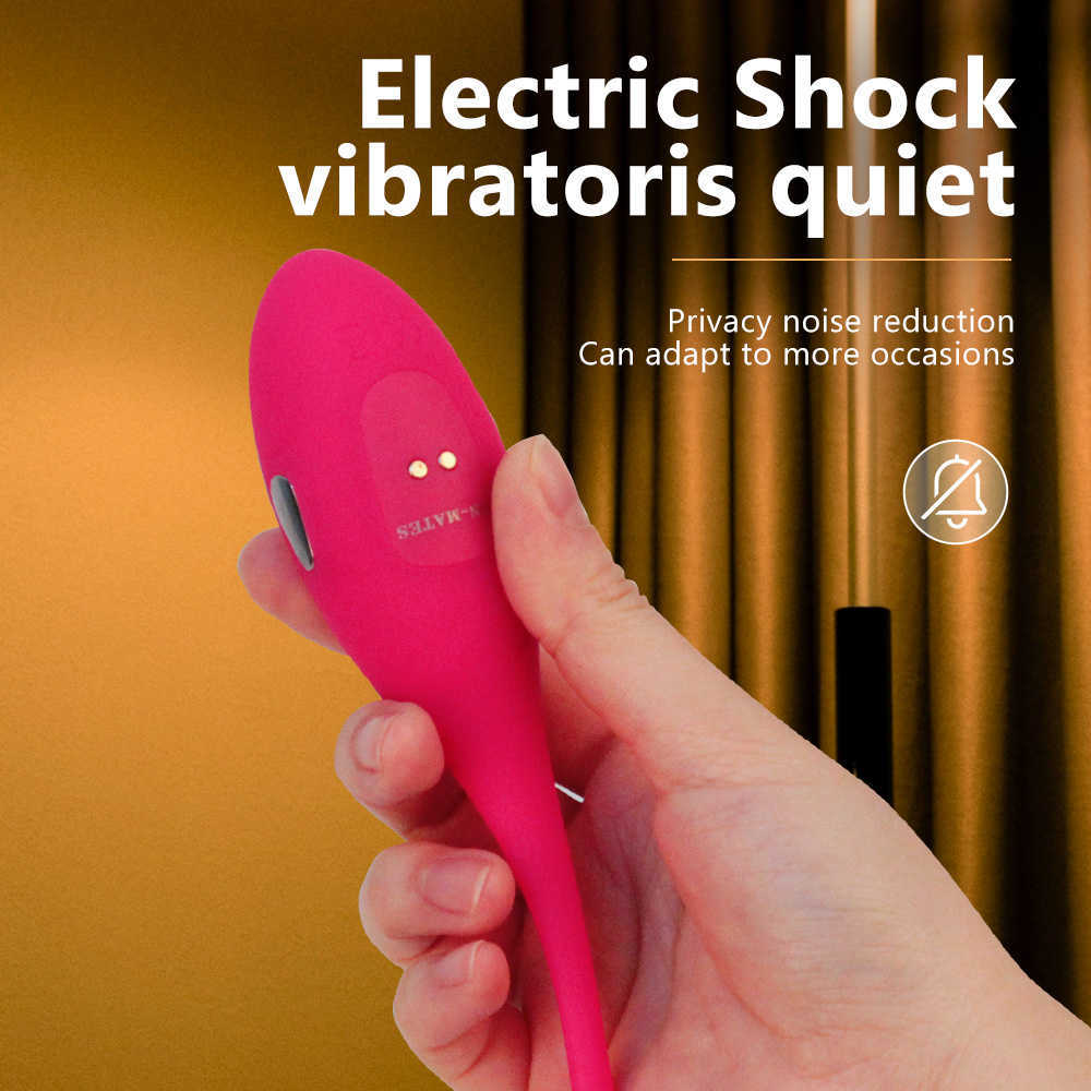 Articoli di bellezza Shock elettrico Kegel Palle vaginali Vibratore Telecomando senza fili Uovo vibrante Stimolazione del punto G Pallottola Giocattoli sexy Vibratori le donne