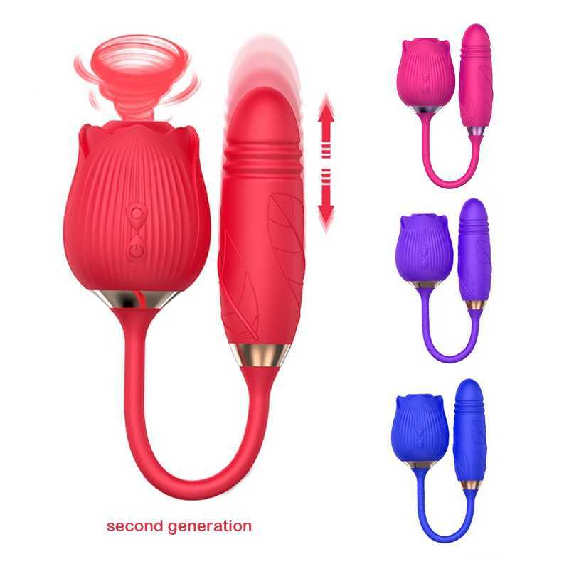 Articles de beauté Drop Shipping Clit Sucker Rose Sexy Toy Toy Wet With Penis Dildo 2 en 1 Pour les femmes étendre 2,0 jouets pour adultes