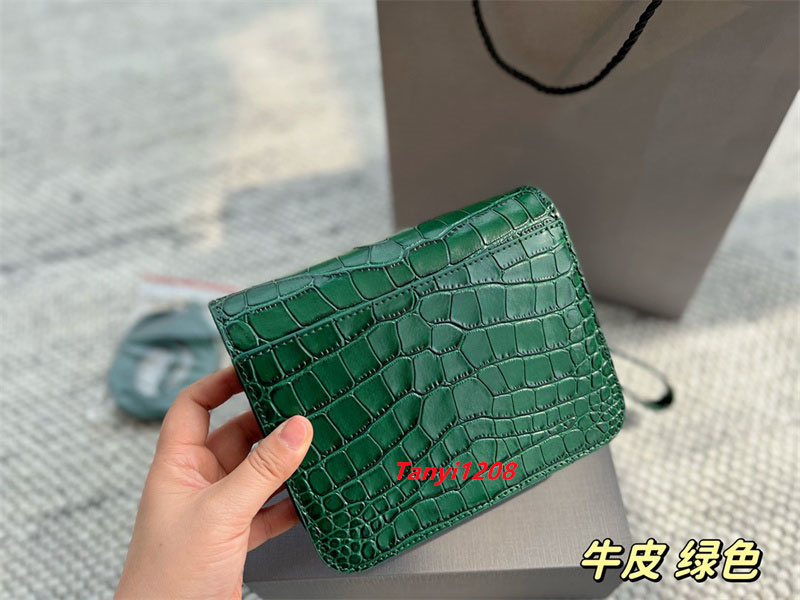 Mini Fashion Limited Edition Torba torby na ramię projektant Lady Clutch torebki Klasyczne luksusowe torba crossbody popularna torebki z grubą łydką zielone luksusowe portfele