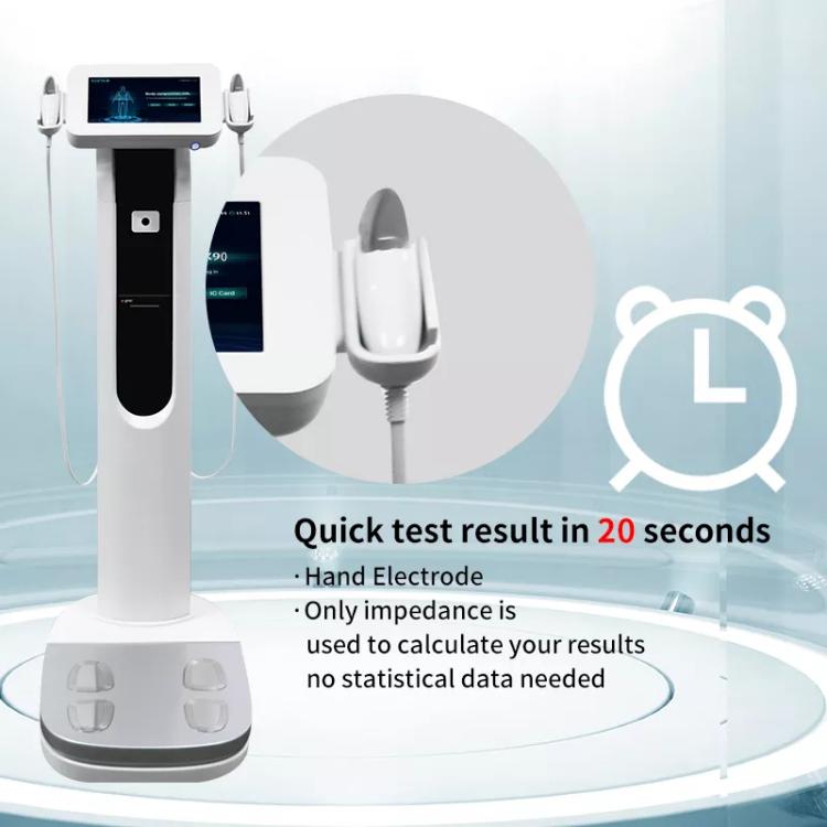 Balance de poids corporel pour gymnase USA Analyseur d'IMC chaud Scanner 3D de santé Analyse d'impédance bioélectrique portable à 8 électrodes du corps segmentaire